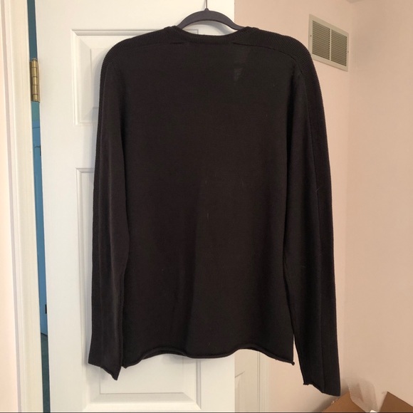 Black V Neck Sweater - Picture 3 of 6